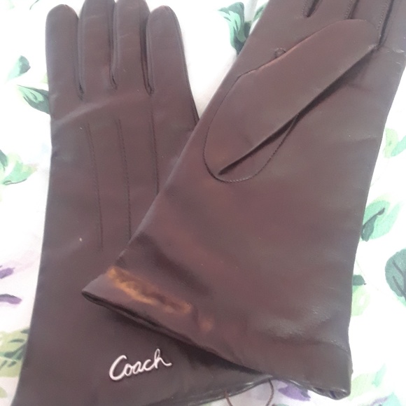 Coach leather gloves - Picture 1 of 3